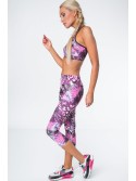 3/4 multicolor/amaranth leggings MR15486 - Online store - Boutique